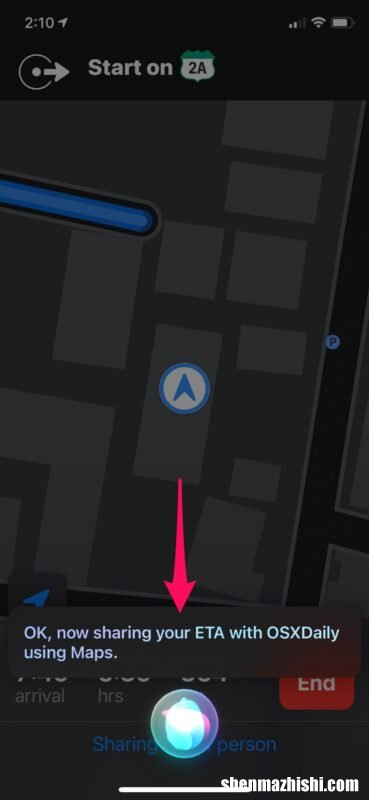 如何使用Siri从iPhone上的Apple Maps共享ETA
