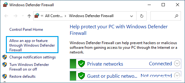 如何在Windows10/11中允许软件应用通过防火墙