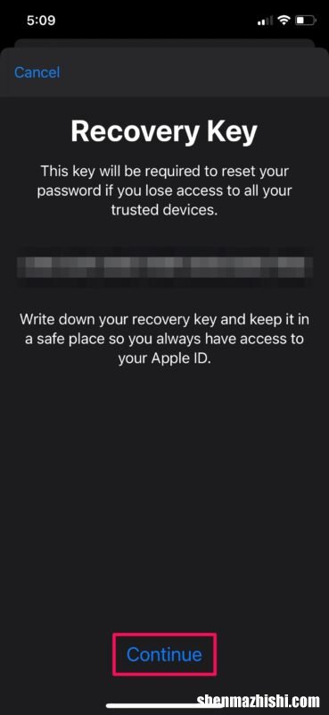 如何用iPhone或iPad替换丢失的Apple ID恢复密钥
