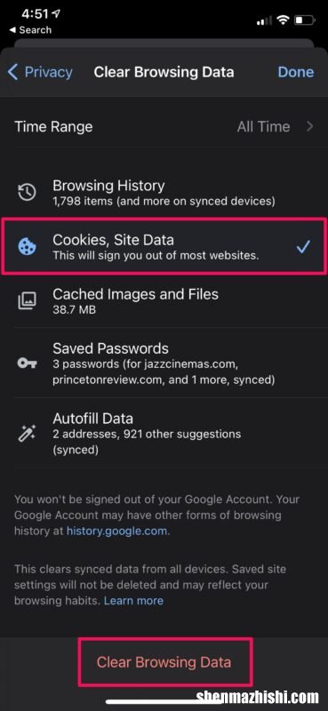 iphone怎么清除cookie数据，iPad删除Chrome清除历史记录?