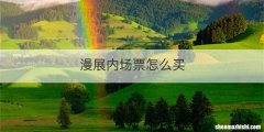 漫展内场票怎么买
