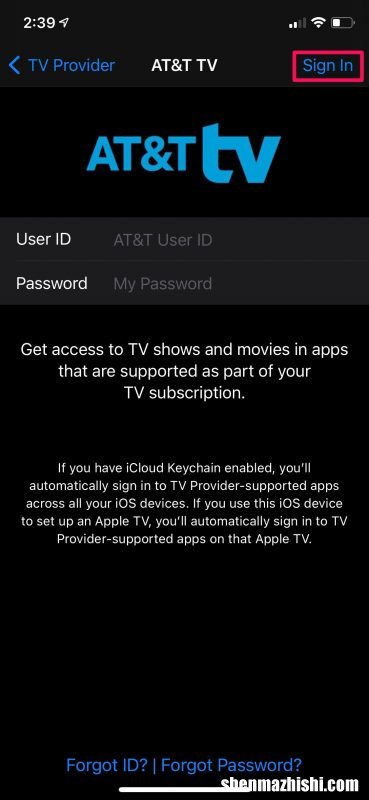 如何使用iPhone和iPad连接电视提供商