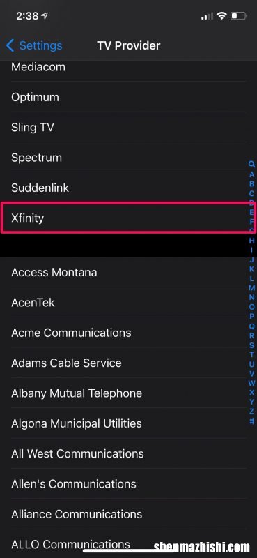 如何使用iPhone和iPad连接电视提供商
