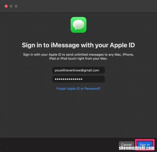 如何在Mac电脑上更改iMessage Apple ID