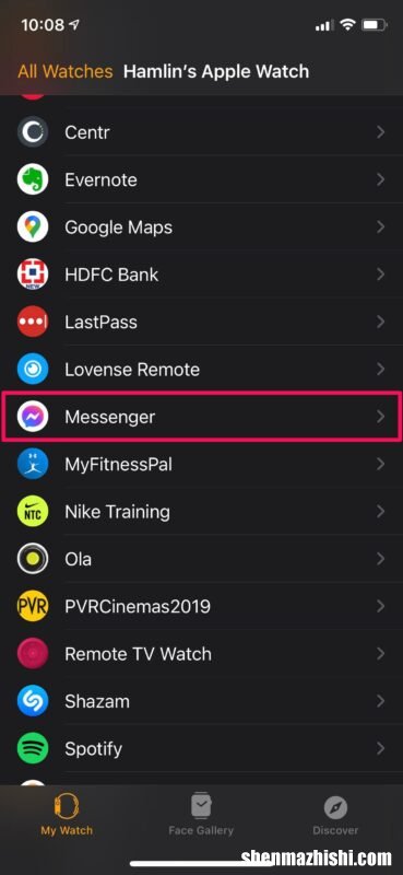 如何在Apple Watch上隐藏或显示应用程序