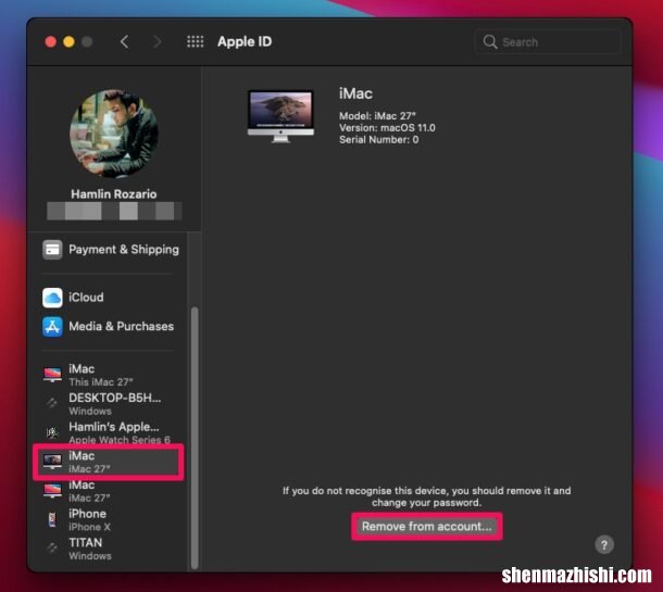 怎么在Mac电脑Apple ID中删除旧iPhone、iPad