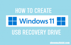 如何创建Win11 USB恢复驱动器，重新安装系统