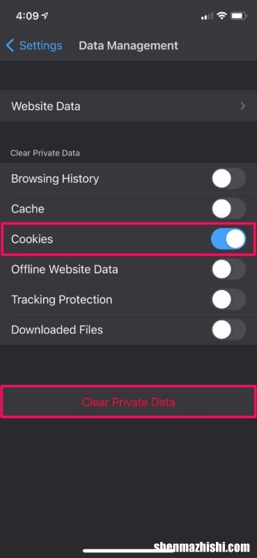 苹果iPhone、iPad适用 如何清除Firefox或Opera上的Cookie