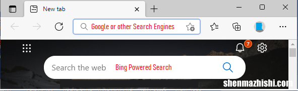 将浏览器Edge中的默认搜索引擎更改为Google