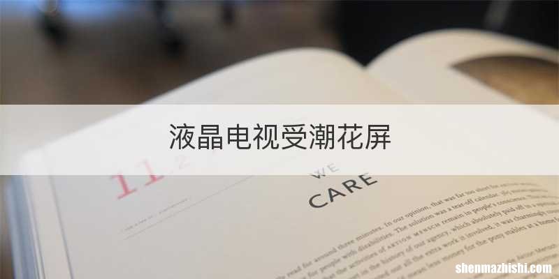 液晶电视受潮花屏