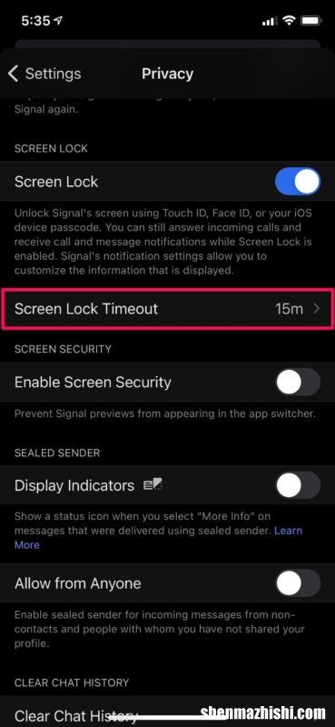 如何在iPhone上使用FaceID或TouchID锁定信号