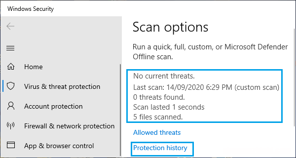 如何在Windows10扫描文件中的病毒恶意软件