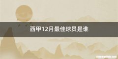 西甲12月最佳球员是谁