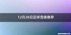 12月28日足球竞猜推荐