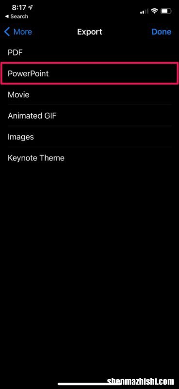 适合iPhone、iPad 如何用苹果keynote转换成ppt