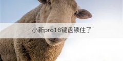 小新pro16键盘锁住了