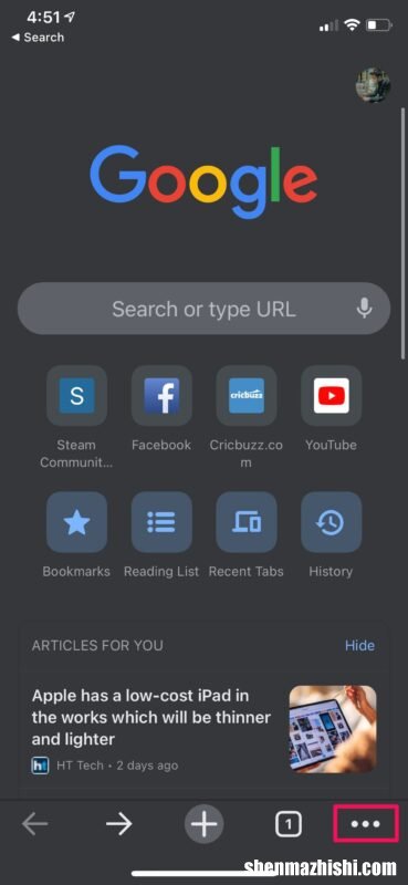 适合苹果iPhone、iPad Chrome上更改默认搜索引擎