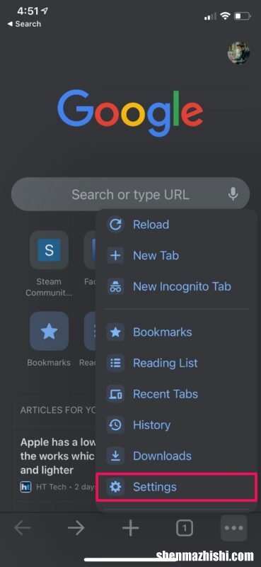 适合苹果iPhone、iPad Chrome上更改默认搜索引擎