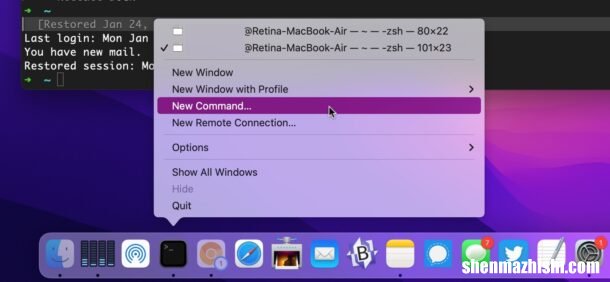 Mac Dock中的终端是什么？如何在终端Mac电脑中运行命令？