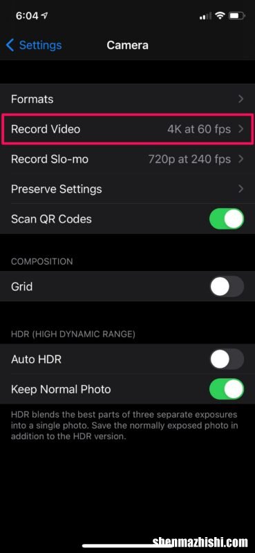 如何更改iPhone相机帧率，苹果手机更改视频帧率方法