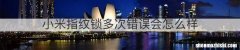 小米指纹锁多次错误会怎么样