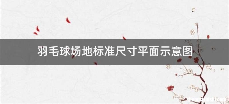 羽毛球场地标准尺寸平面示意图