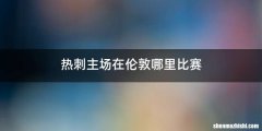 热刺主场在伦敦哪里比赛