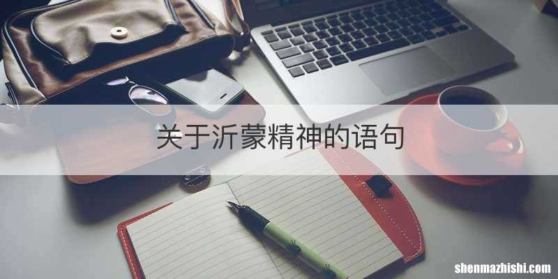 关于沂蒙精神的语句