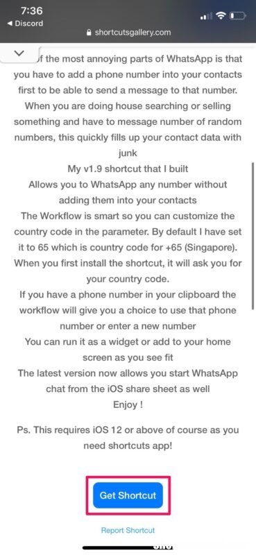 iPhone和iPad，如何将WhatsApp消息发送到未保存的联系号码