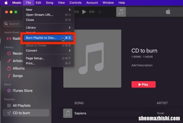 如何在Mac电脑上刻录音乐/音频CD