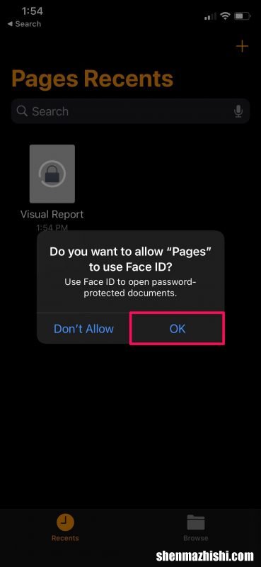 方法适用iPhone和iPad加密 在苹果上使用密码保护Numbers文档