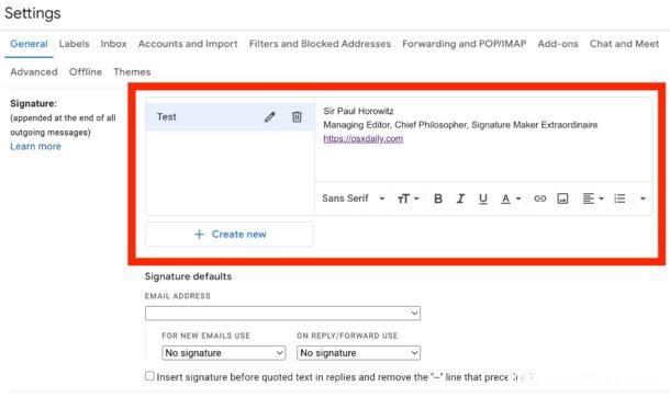 1分钟教程 Gmail怎么在Web中添加好看的签名