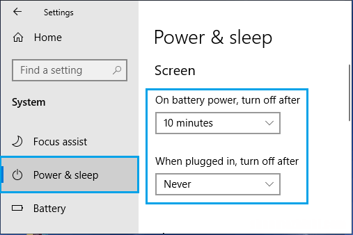 阻止计算机屏幕在Windows10中关闭
