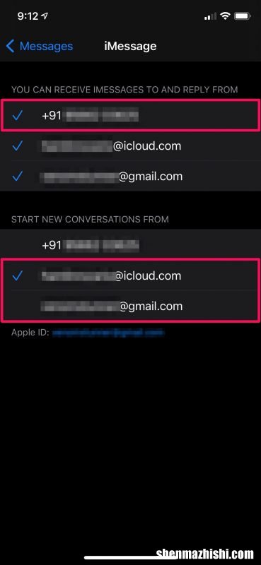 怎么在iPhone上将iMessage从电子邮件更改为电话号码？