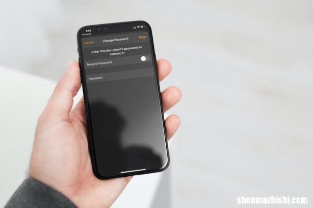 方法适用iPhone或iPad 从Pages、Numbers和Keynote中删除密码