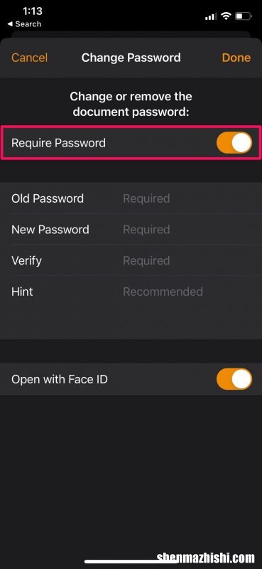方法适用iPhone或iPad 从Pages、Numbers和Keynote中删除密码