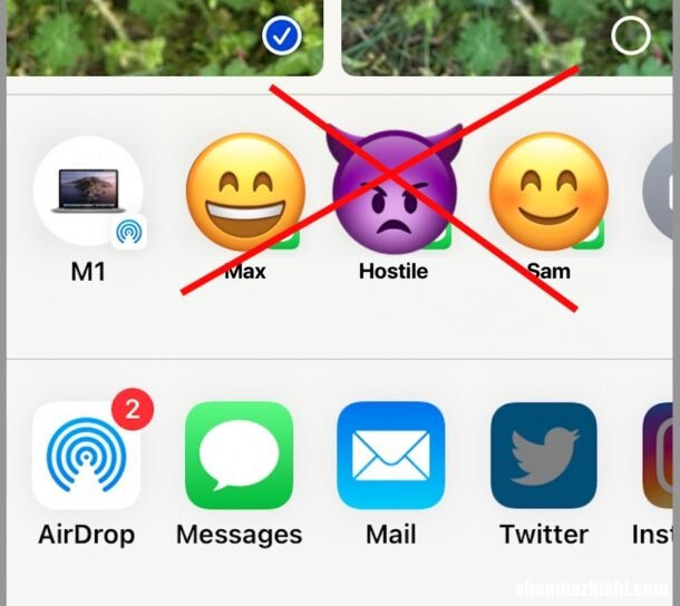 如何从iPhone和iPad上共享列表中删除特定联系人