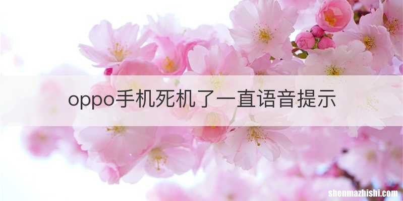 oppo手机死机了一直语音提示