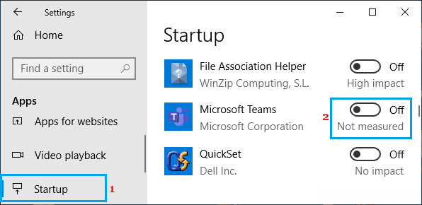 阻止Microsoft[微软]Teams在后台运行