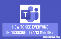 如何在Microsoft[微软]Teams会议中看到每个人