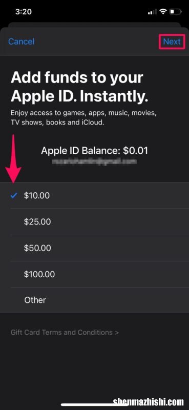 苹果iPhone和iPad怎么充钱，Apple帐户添加资金教程