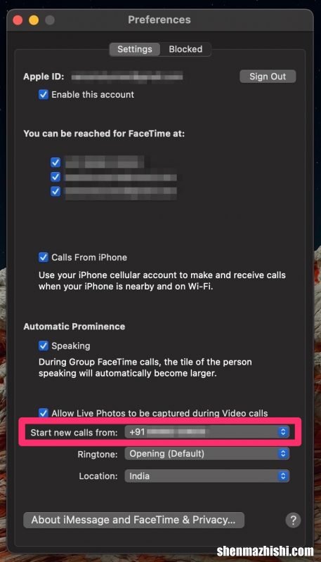如何在Mac上更改FaceTime来电显示，苹果电脑FaceTime设置教程