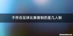 不符合足球比赛赛制的是几人制