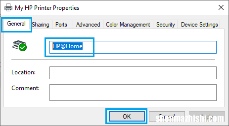 如何在Windows10中更改打印机名称