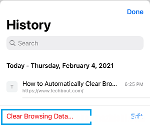 如何清除iPhone上的Chrome浏览历史记录