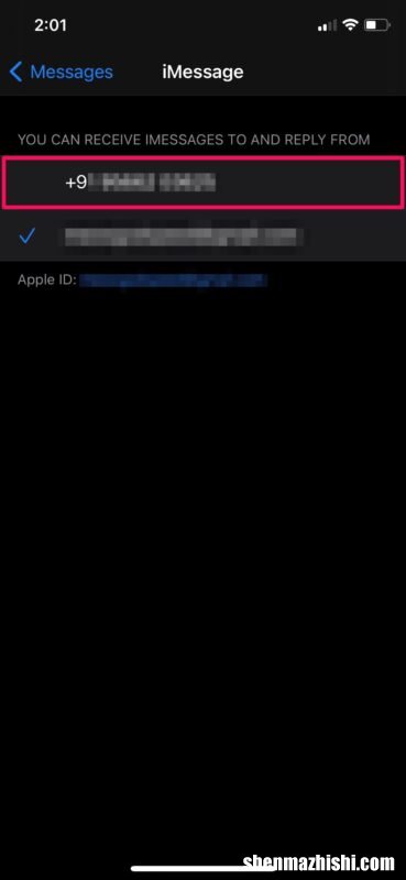 怎么从iPhone上的FaceTime和iMessage中删除电话号码