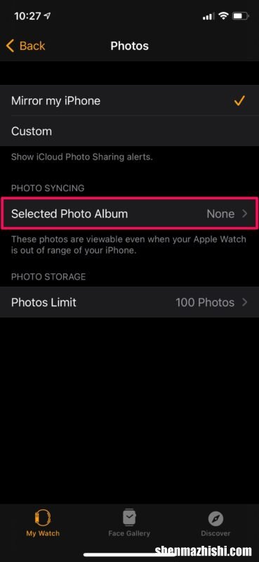 苹果手表技巧 如何将iPhone手机照片同步到Apple Watch