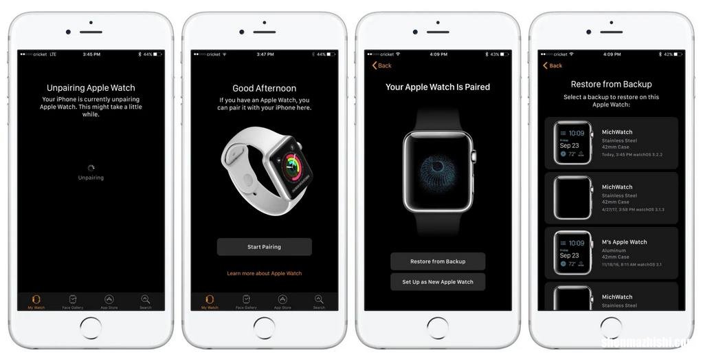 iPhone重置苹果手表 如何从iCloud备份恢复Apple Watch