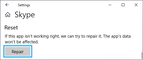 修复Skype在Windows10中无法打开或响应