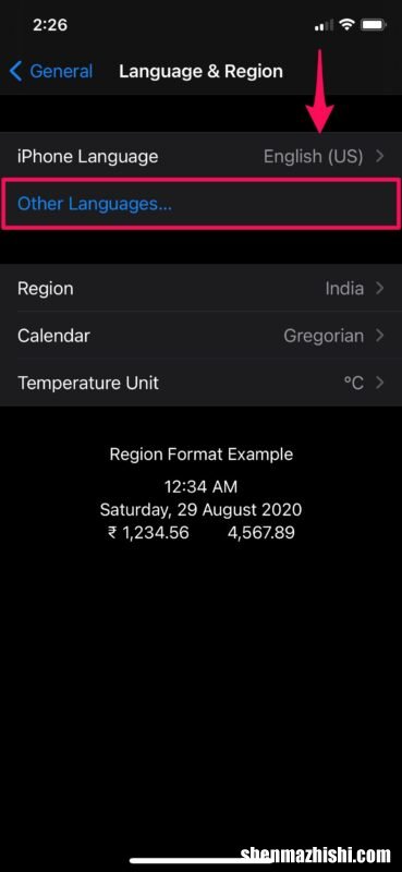 在iPhone手机上更改语言和地区，iPad上设置首选语言教程